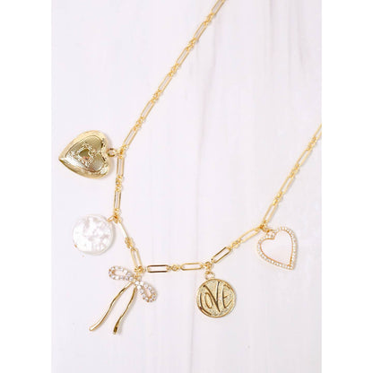 Caroline Hill - Mckeon Charm Necklace Gold - KJ Clothier