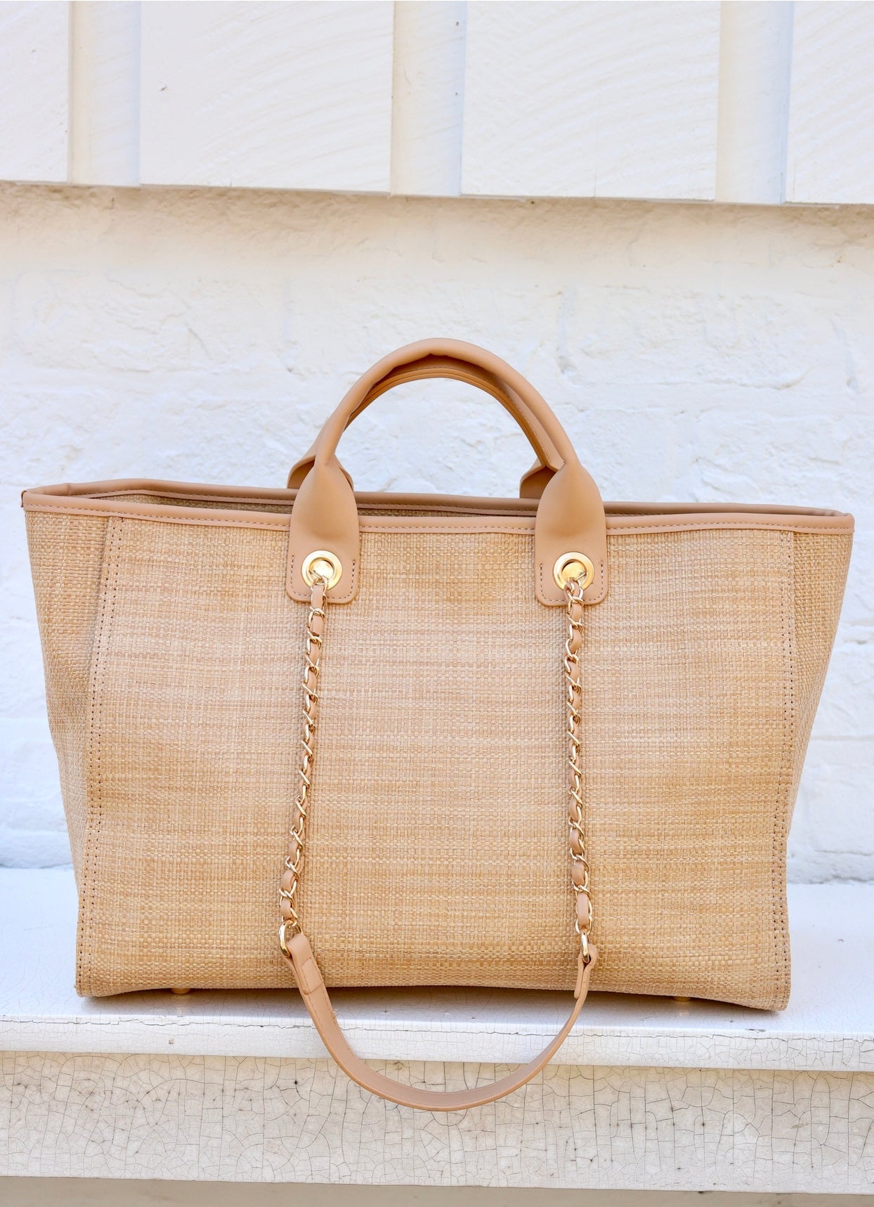 Caroline Hill - Melissa Tote - Natural Tan - KJ Clothier
