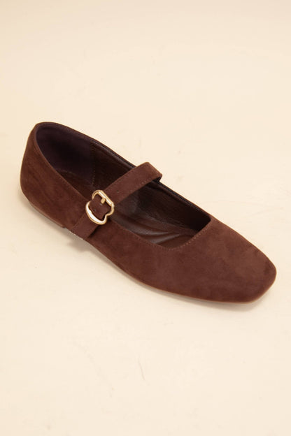 Charlotte Square Toe Mary Jane Flat - KJ Clothier