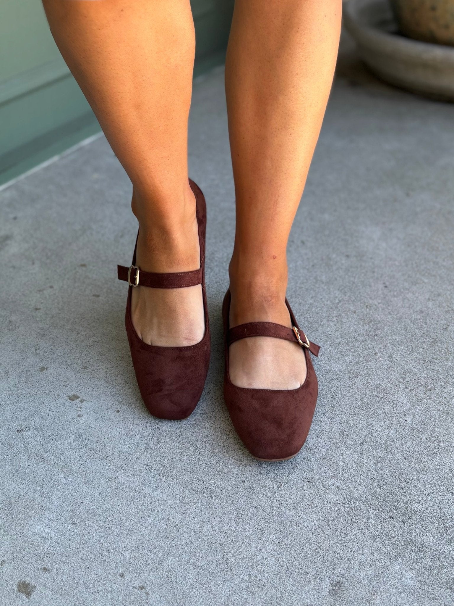 Charlotte Square Toe Mary Jane Flat - KJ Clothier