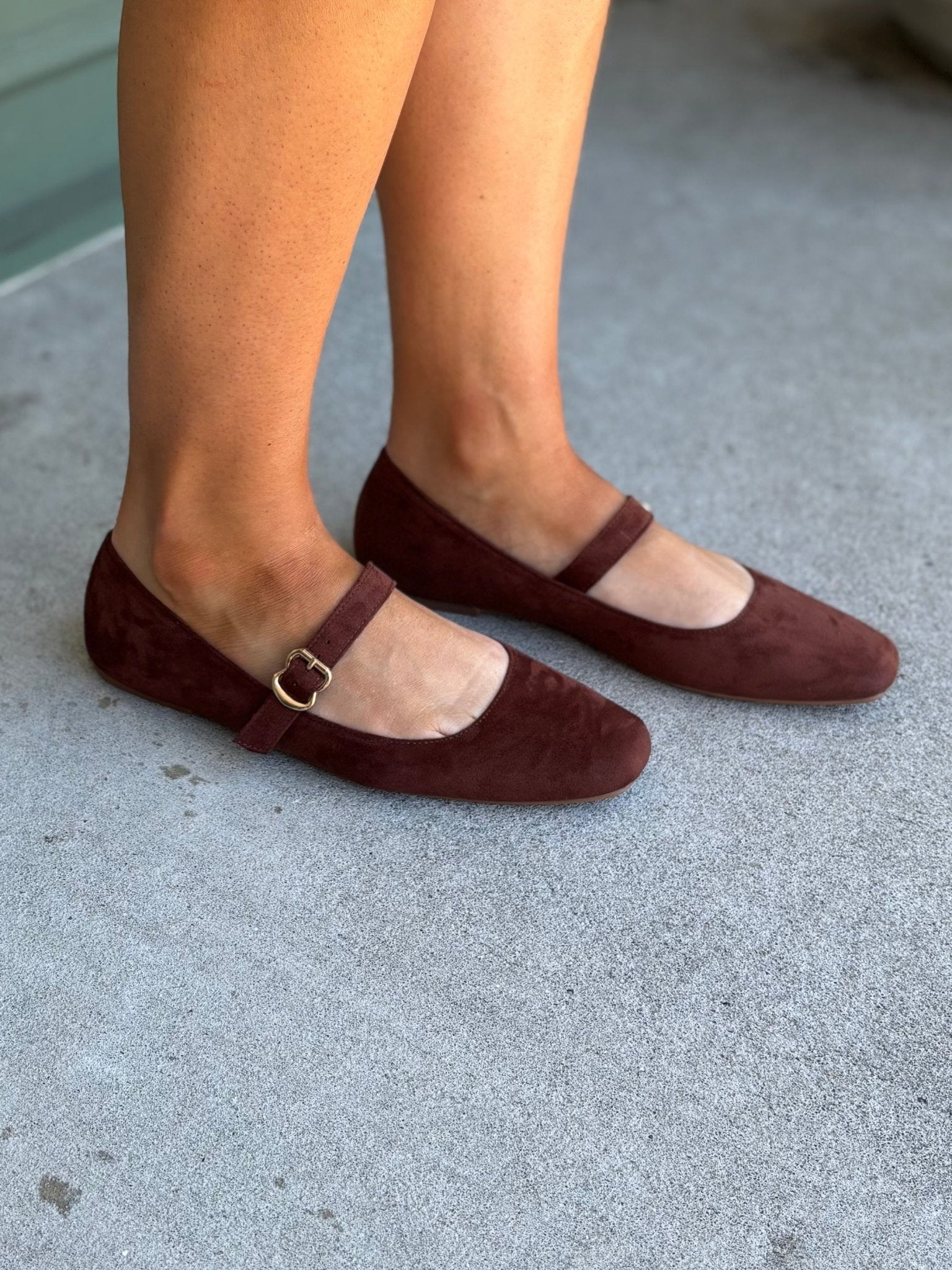 Charlotte Square Toe Mary Jane Flat - KJ Clothier