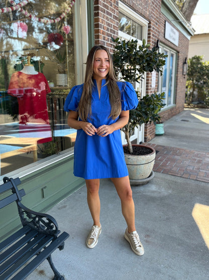 Chelsey Dress - Royal - KJ Clothier