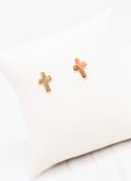 Christy Cross Earring - Gold - KJ Clothier