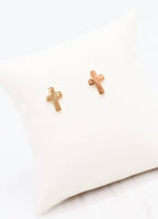 Christy Cross Earring - Gold - KJ Clothier