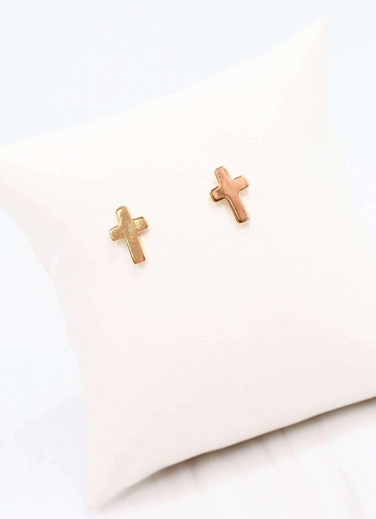 Christy Cross Earring - Gold - KJ Clothier