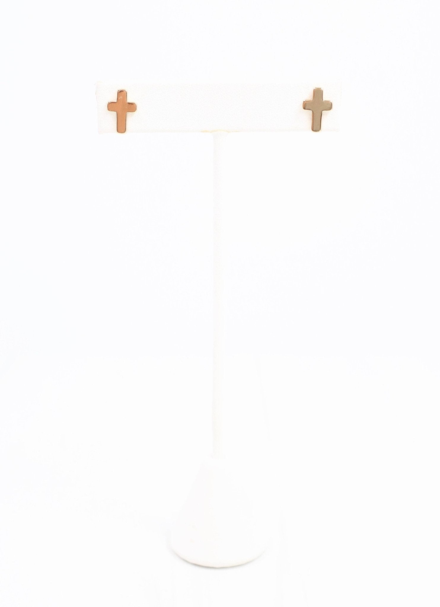 Christy Cross Earring - Gold - KJ Clothier