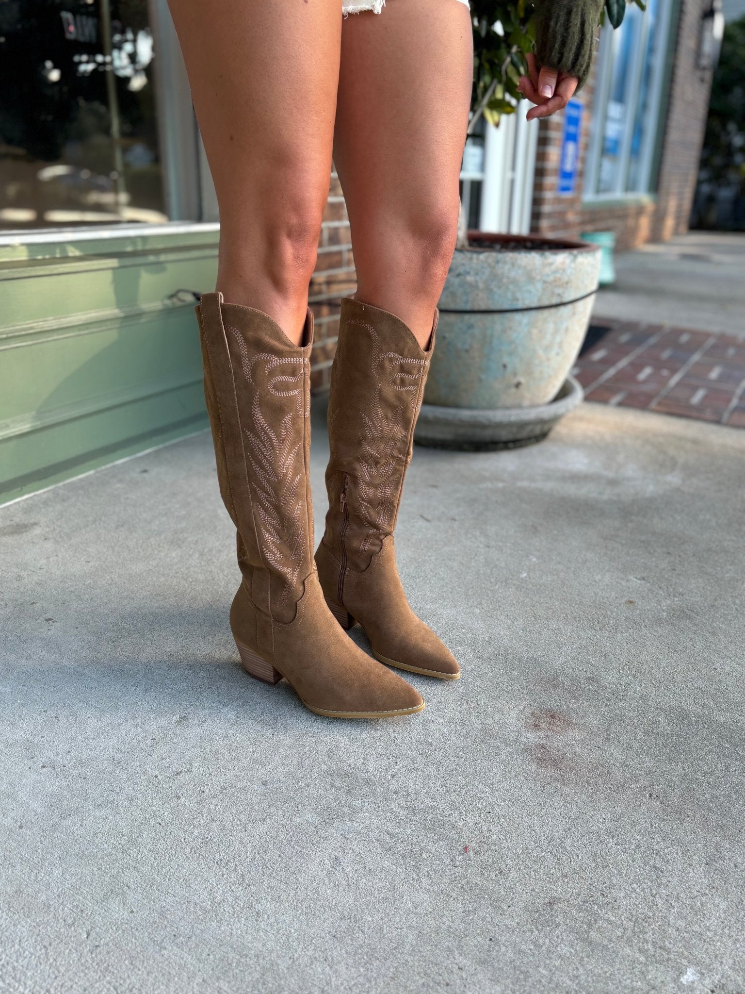 Chunky Cable Knit Sweater - Olive - KJ Clothier