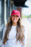 Classic Adjustable Hat - KJ Logo - Soft Red - KJ Clothier