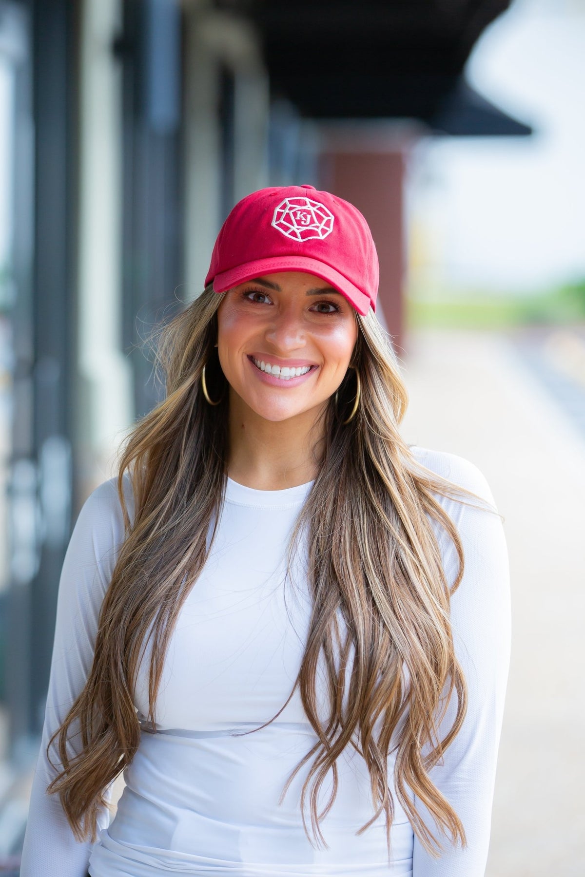 Classic Adjustable Hat - KJ Logo - Soft Red - KJ Clothier