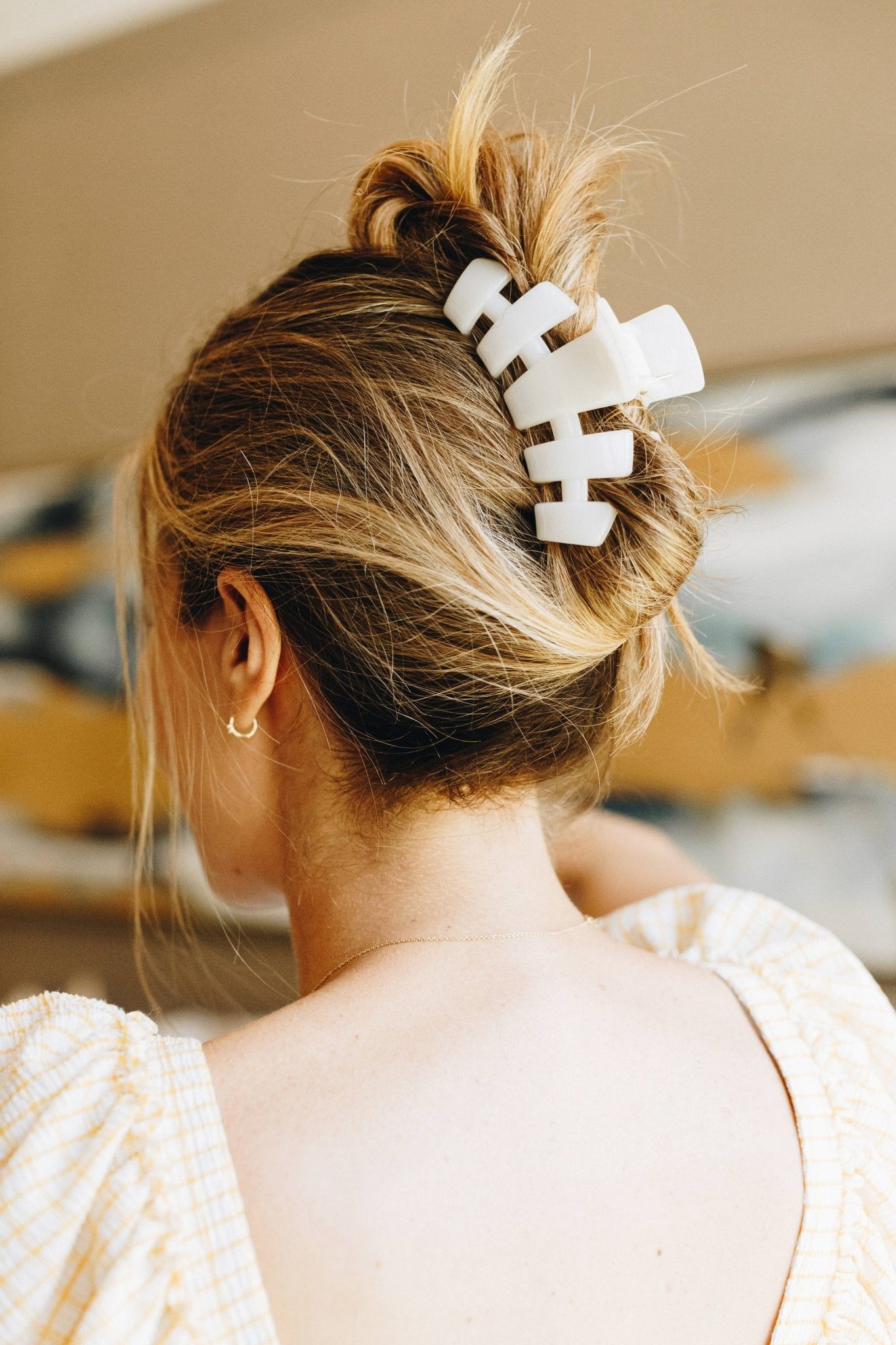 Classic Hair Clip | Large | Coconut White - KJ Clothier
