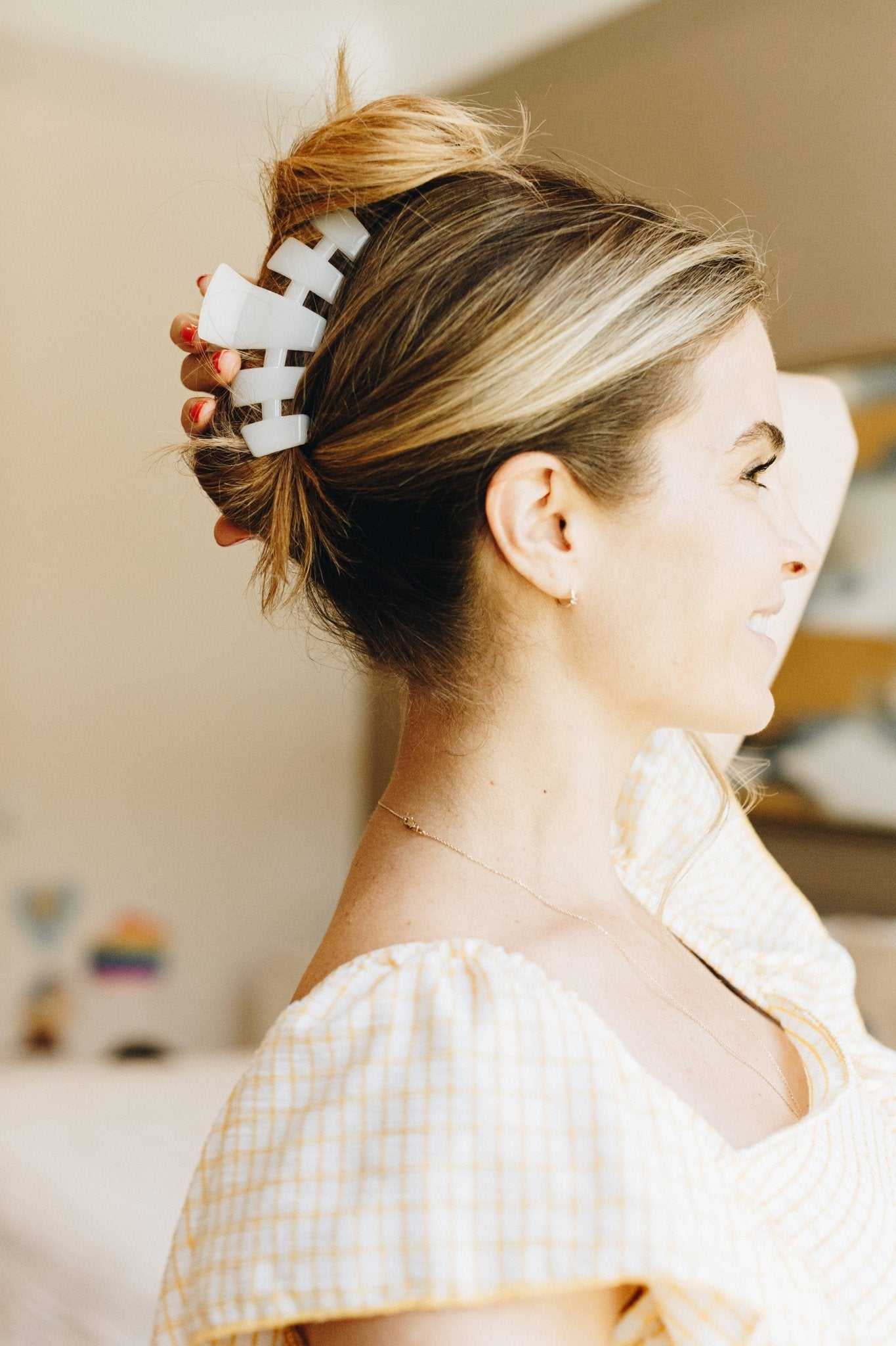Classic Hair Clip | Large | Coconut White - KJ Clothier