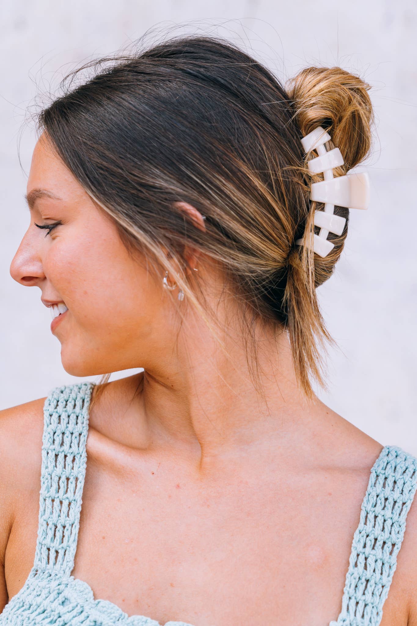 Classic Hair Clip | Medium | Almond Beige - KJ Clothier