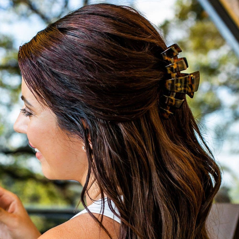 Classic Hair Clip | Medium | Tortoise - KJ Clothier