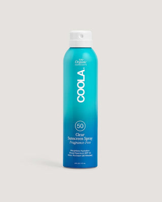 Coola - Clear Organic Sunscreen Spray - Fragrance Free 50 SPF - KJ Clothier