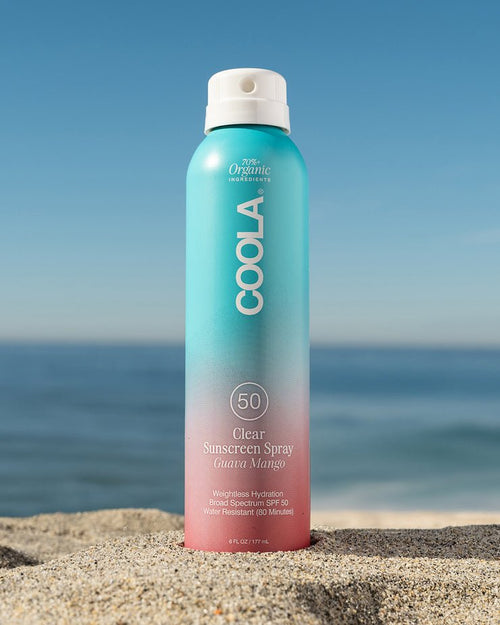 Coola - Clear Organic Sunscreen Spray - Guava Mango 50 SPF - KJ Clothier