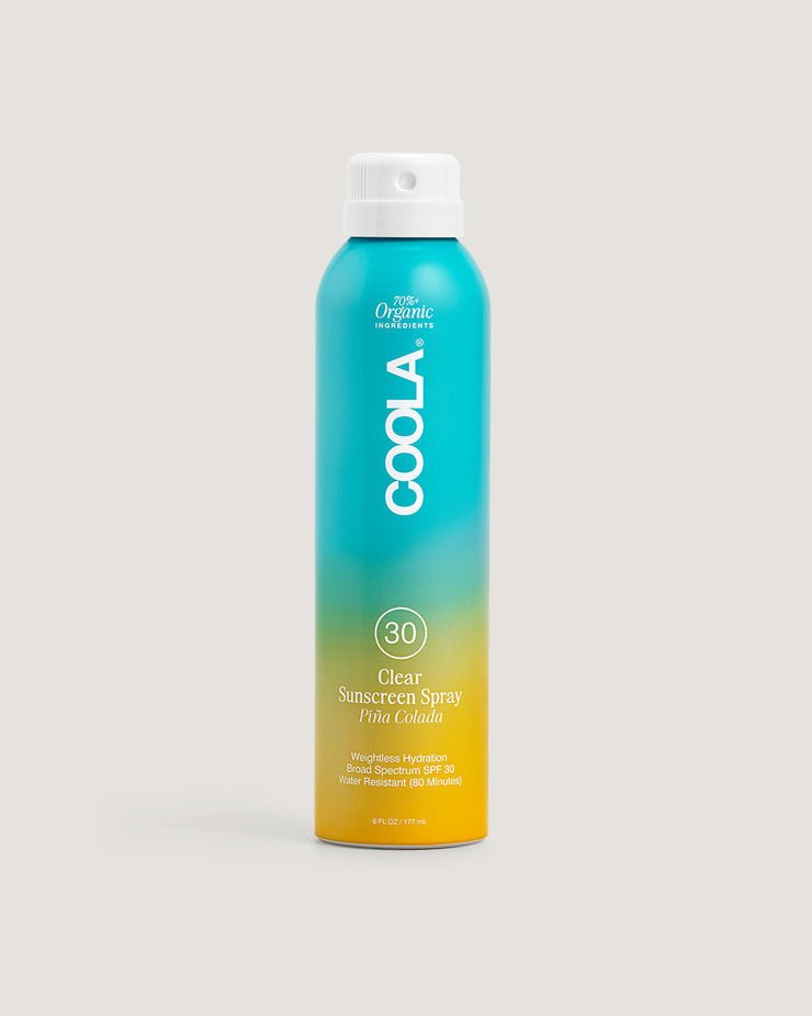 Coola - Clear Organic Sunscreen Spray - Pina Colada 30 SPF - KJ Clothier