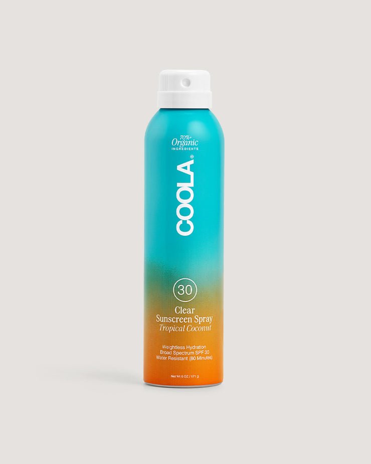 Coola - Clear Organic Sunscreen Spray - Tropical Coconut 30 SPF - KJ Clothier