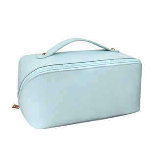 Cosmetic Double Fold Bag - Brown - KJ Clothier