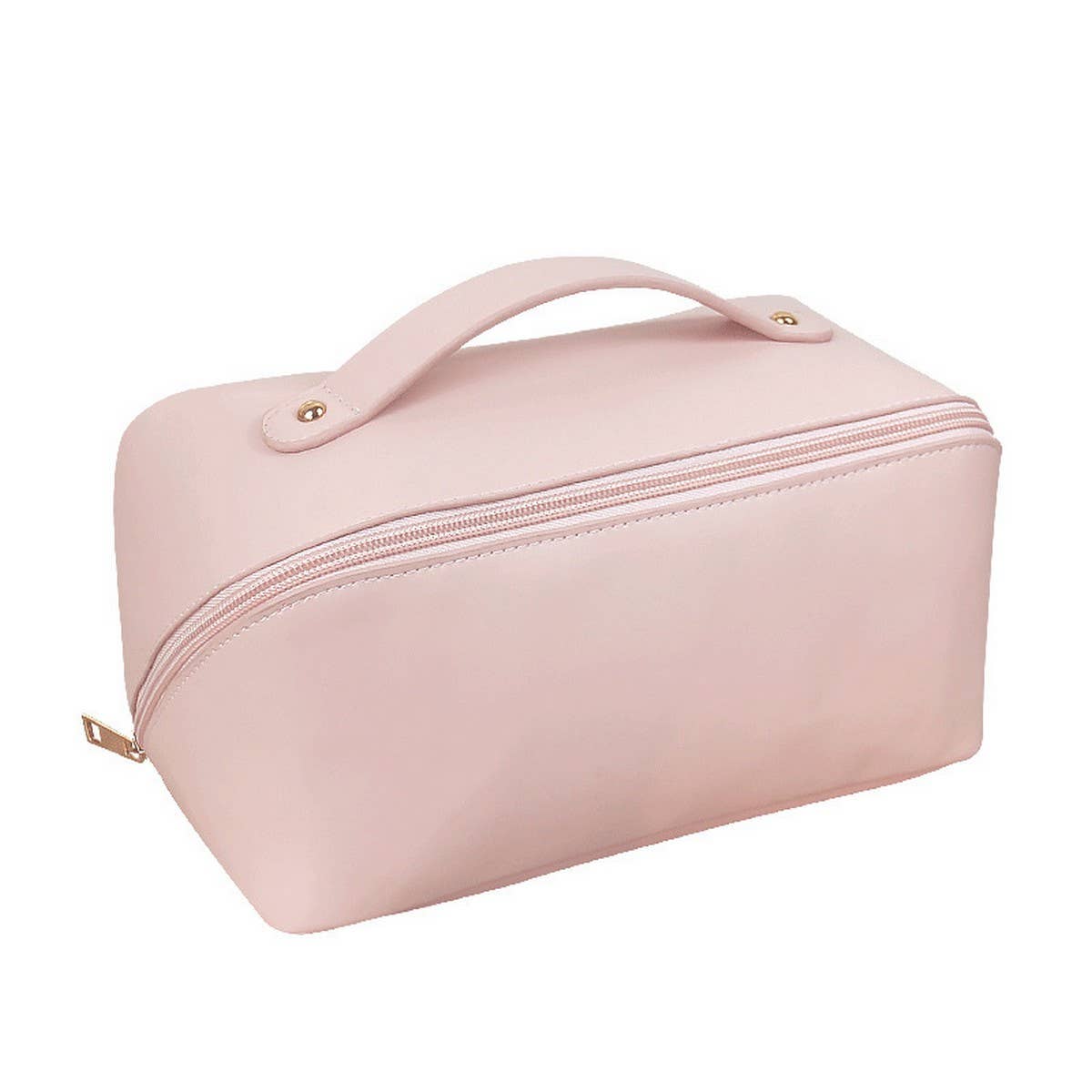 Cosmetic Double Fold Bag - Brown - KJ Clothier