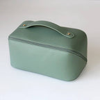 Cosmetic Double Fold Bag - Brown - KJ Clothier