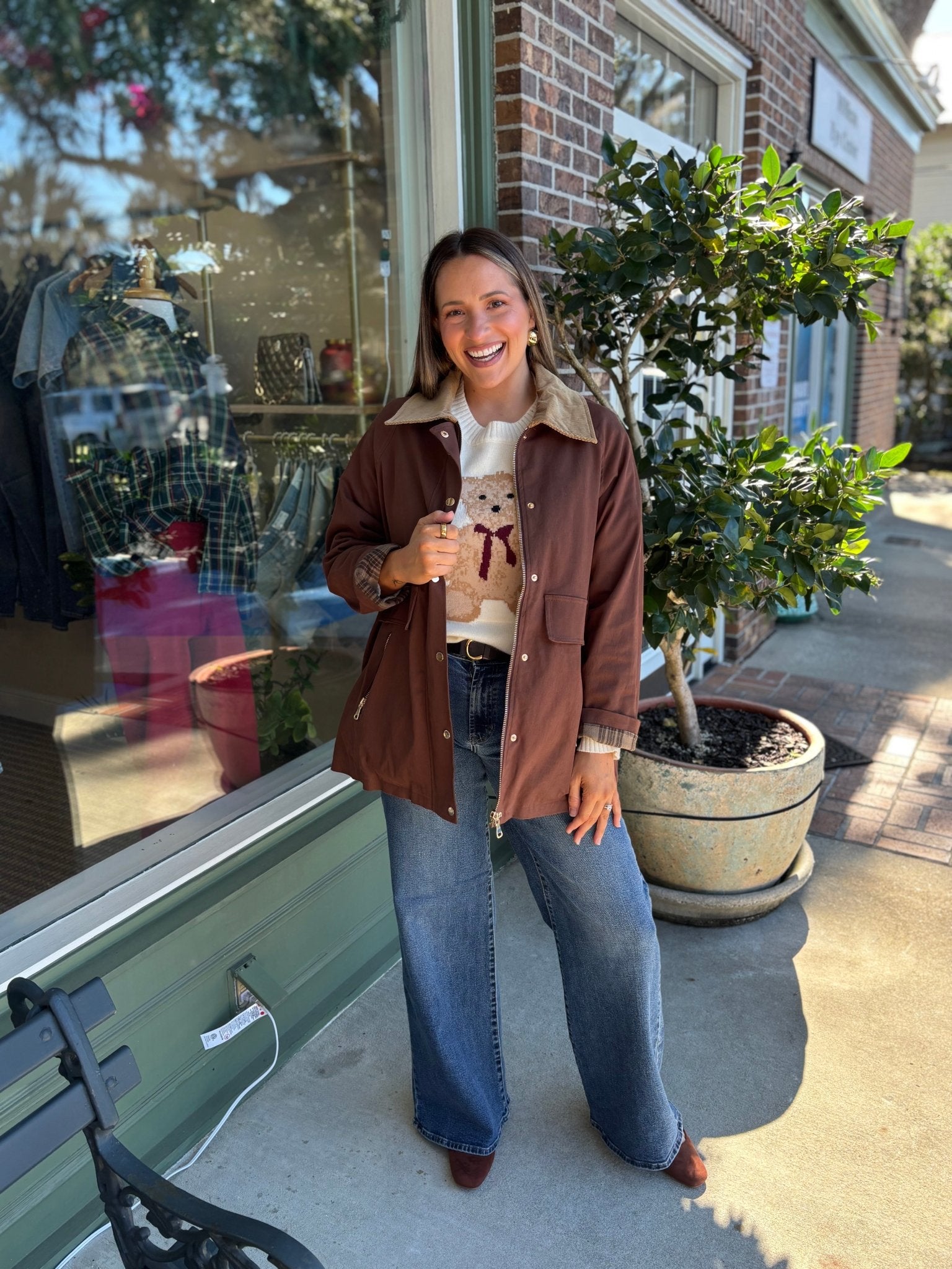 Cotton Barn Jacket - Mocha - KJ Clothier