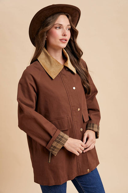 Cotton Barn Jacket - Mocha - KJ Clothier
