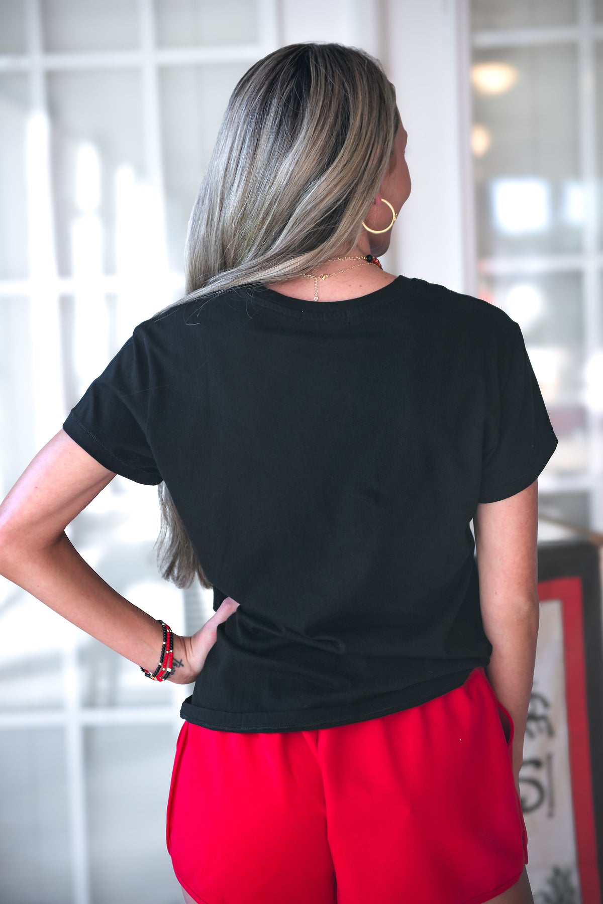 Cotton Jersey Crewneck Tee - Black