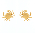 Crab Stud Earrings - Gold - KJ Clothier