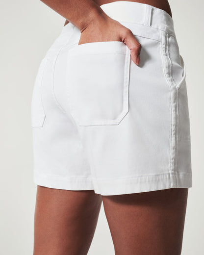 SPANX - Stretch Twill Shorts 4" - Bright White