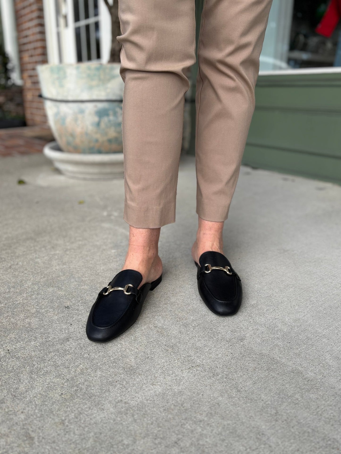 Danica Horsebit Mule Loafers - Black - KJ Clothier