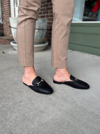 Danica Horsebit Mule Loafers - Black - KJ Clothier