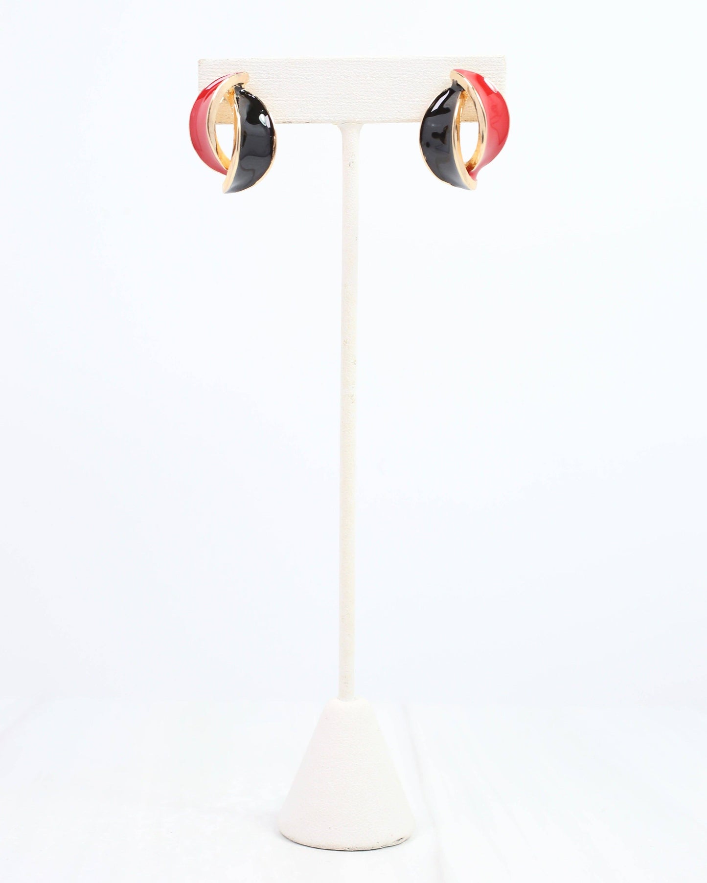 Cora Game Day Earring Red Black: Default