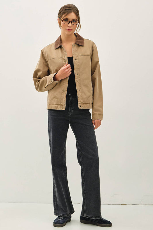 Classic Accent Jacket - Taupe