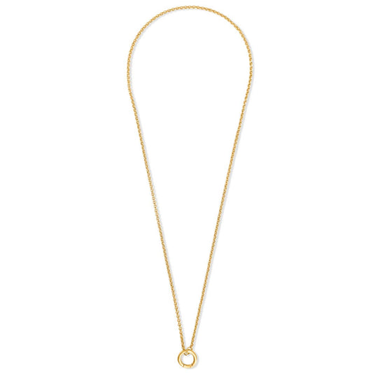 Ellie Vail - Arabella Rolo Chain Push Necklace - Gold - KJ Clothier
