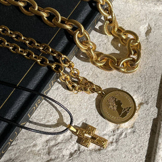 Ellie Vail - Odette Coin Chain Necklace - KJ Clothier