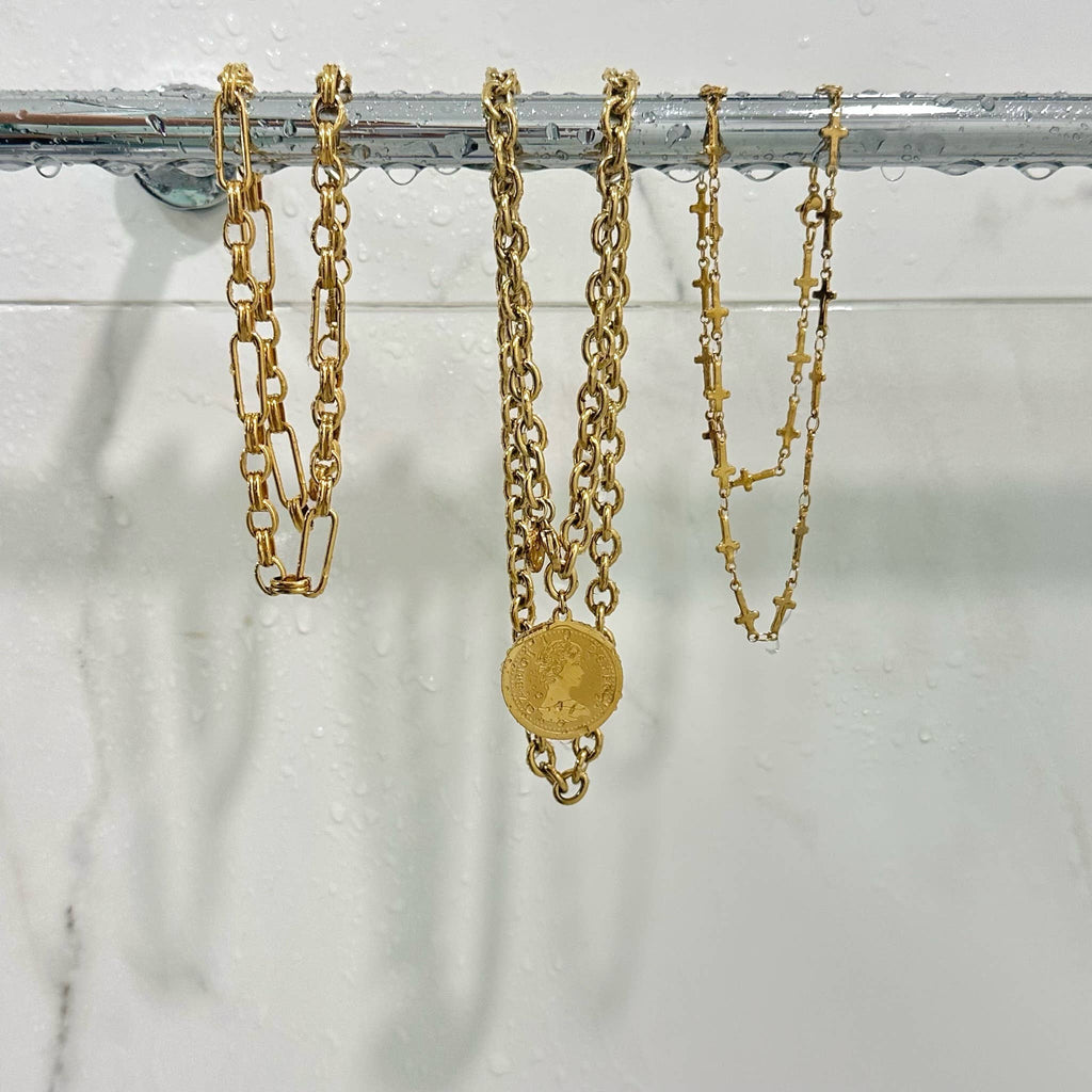 Ellie Vail - Odette Coin Chain Necklace - KJ Clothier