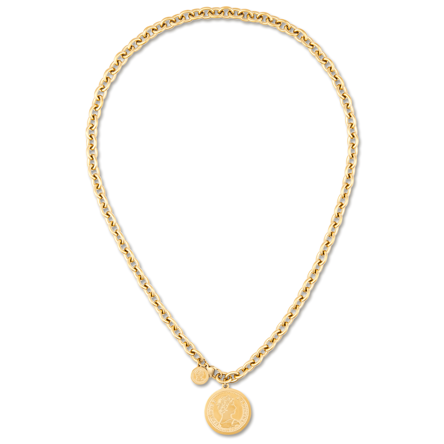 Ellie Vail - Odette Coin Chain Necklace - KJ Clothier