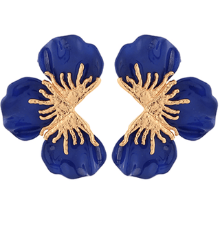 Epoxy Flower Petal Earrings - KJ Clothier