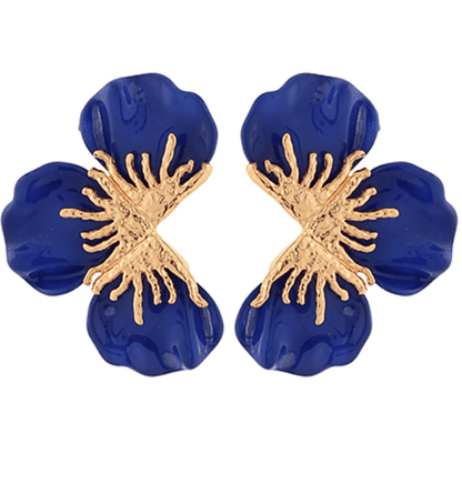 Epoxy Flower Petal Earrings - KJ Clothier