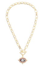 Georgia Bulldogs Logo Toggle Necklace