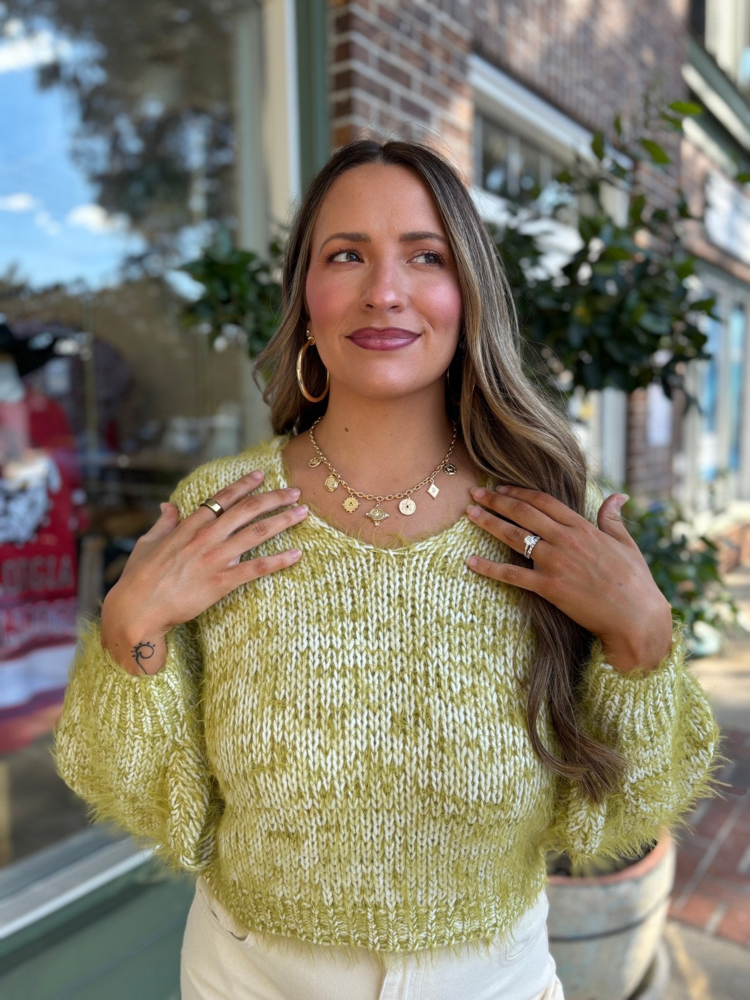 Feeling Spicy Sweater - Lime - KJ Clothier