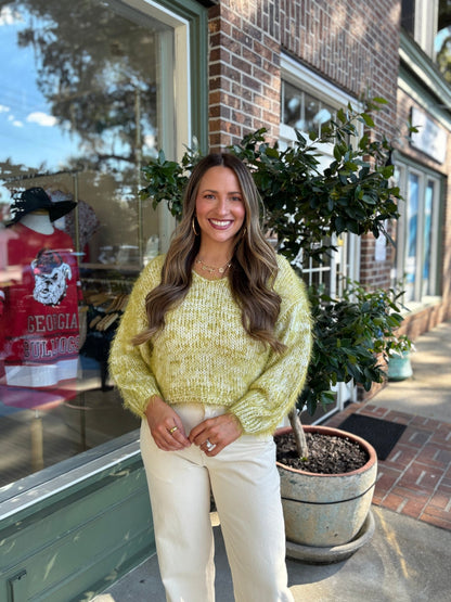 Feeling Spicy Sweater - Lime - KJ Clothier