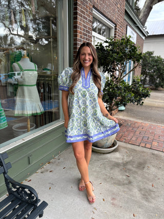 Felicity Puff Sleeve Floral Dress - KJ Clothier