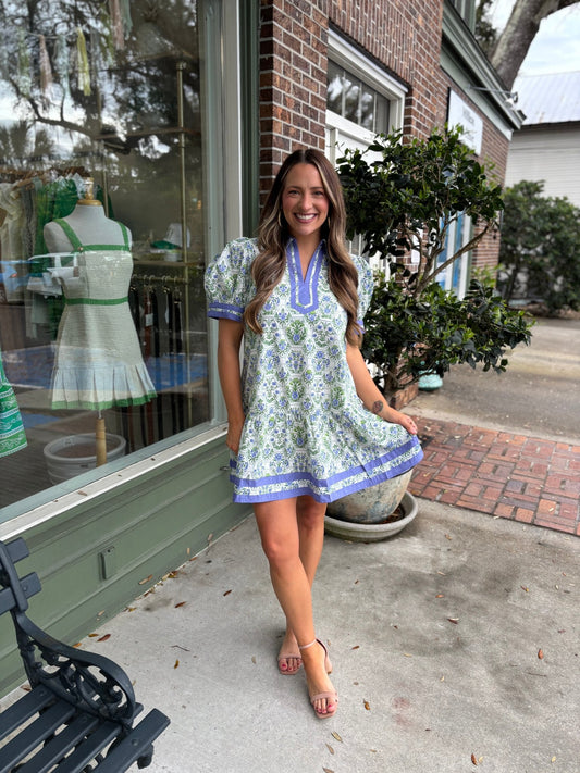 Felicity Puff Sleeve Floral Dress - KJ Clothier