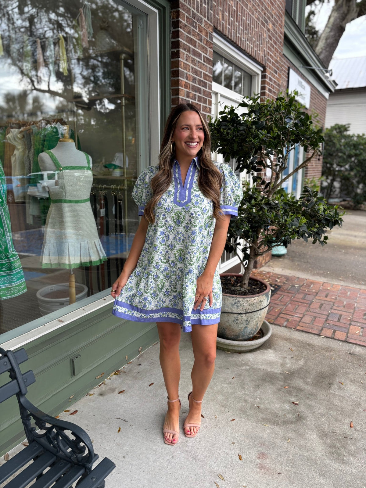 Felicity Puff Sleeve Floral Dress - KJ Clothier