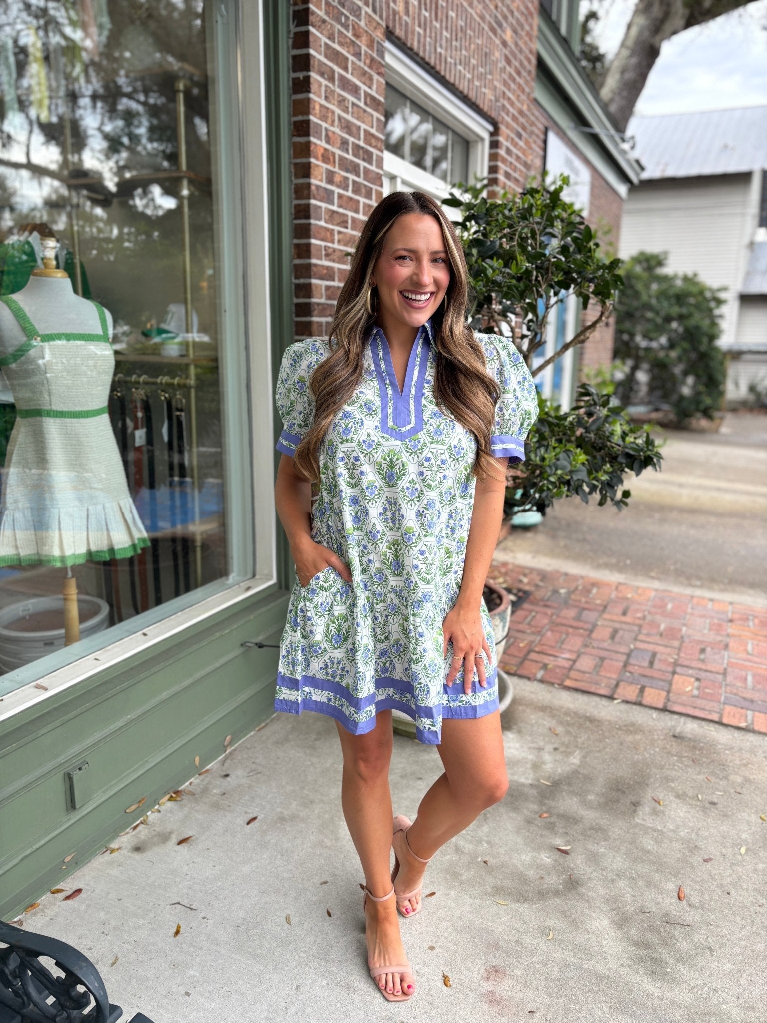 Felicity Puff Sleeve Floral Dress - KJ Clothier