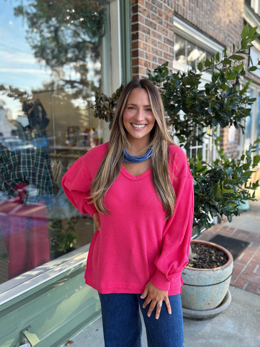 Free People - Coast To Coast Thermal - Rouged Cheeks - KJ Clothier