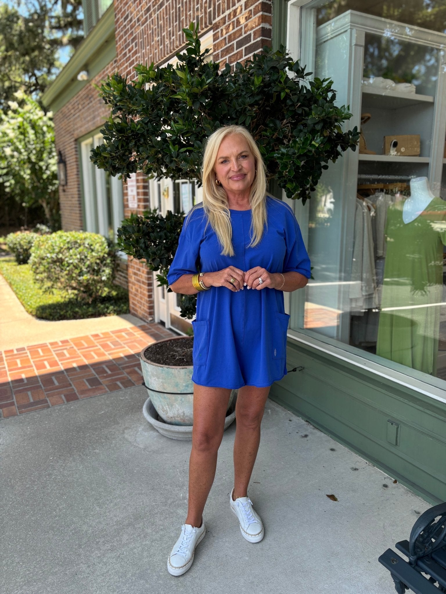 Free People - Hot Shot Tee Romper - Electric Shock - KJ Clothier