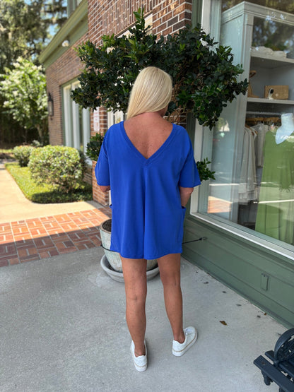 Free People - Hot Shot Tee Romper - Electric Shock - KJ Clothier