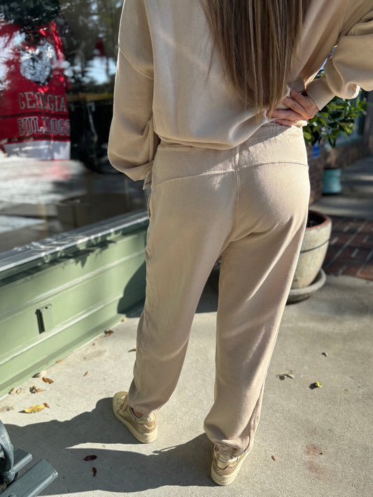 Free People - Slow It Down Jogger - Morning Oat - KJ Clothier